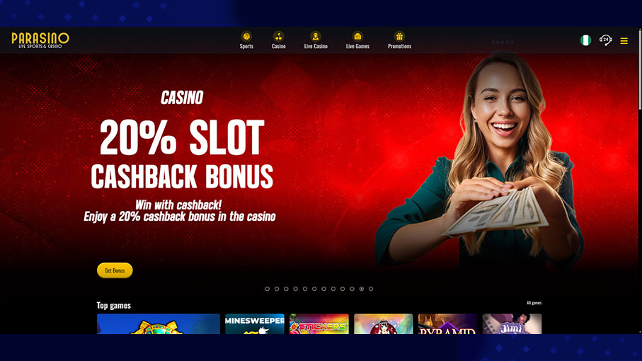 parasino cashback for slot