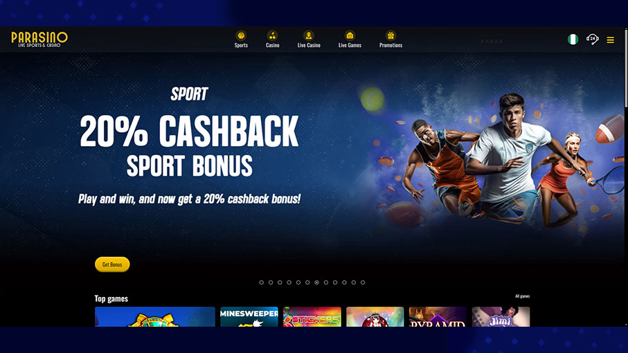 parasino cashback sport bonus