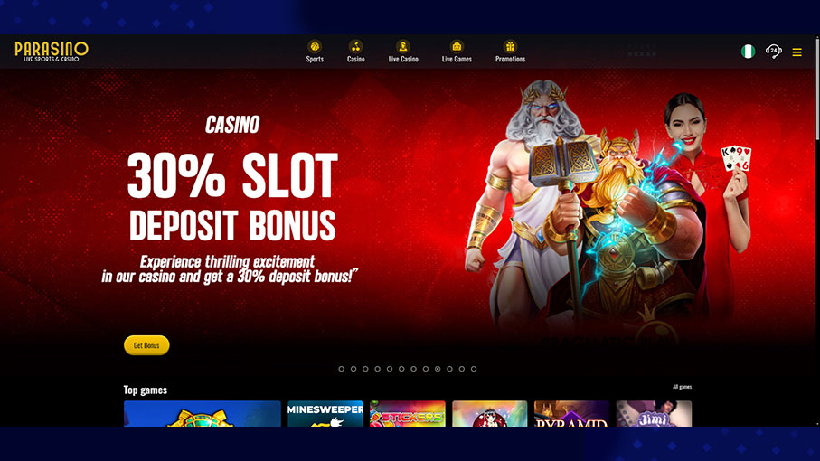 parasino slot deposit bonus