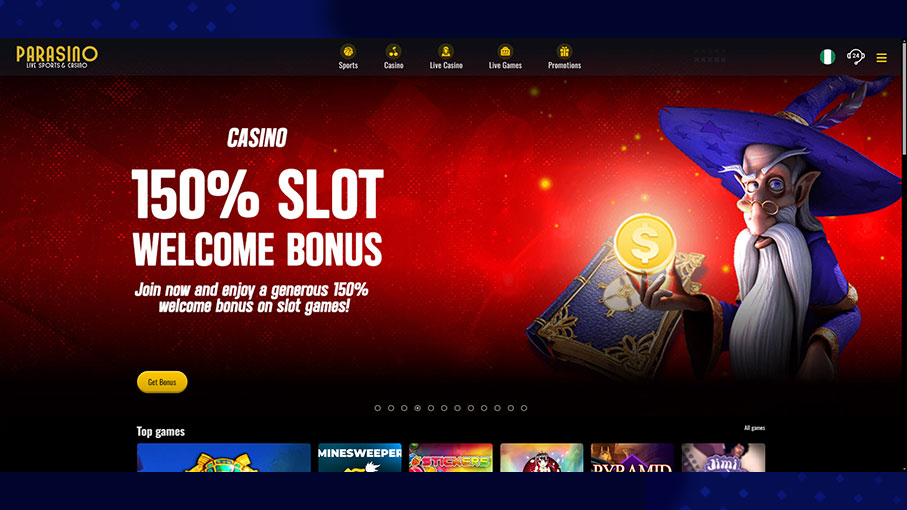 parasino slot welcome bonus
